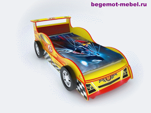 Суперкар Км-77 - кровать в виде машины для детей.